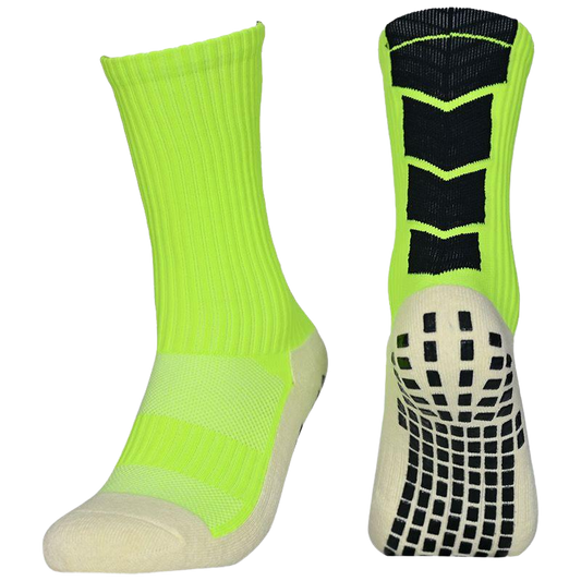 Electric Green Grip Socks